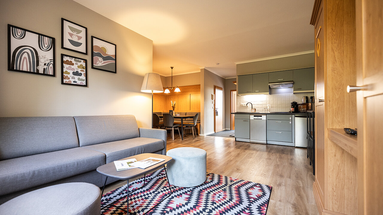 Große Apartments statt Zimmer für viel Platz für alle!